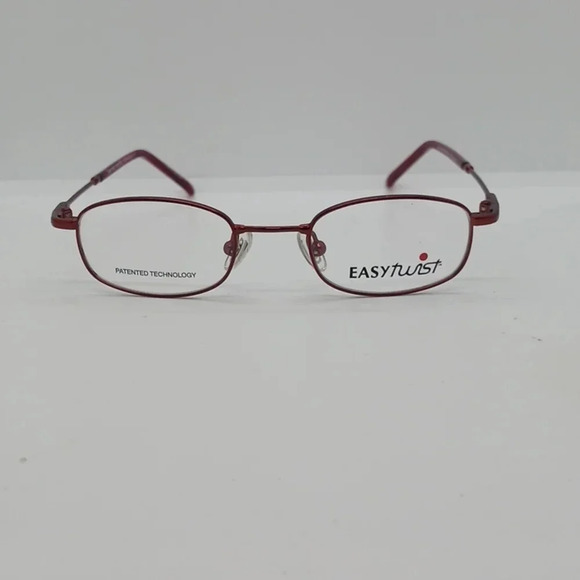 NWT KIDS EASY TWIST EYEGLASS FRAMES 791 BURGUNDY